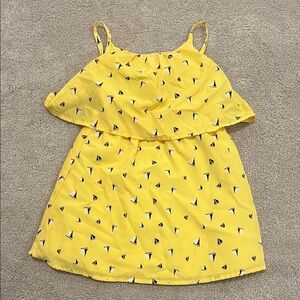 Like 🆕 NAUTICA Yellow Sundress with Sail boat Print. 4T